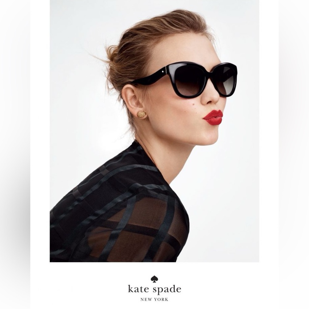 Kate Spade Samantha Black Cat Eye Sunglasses